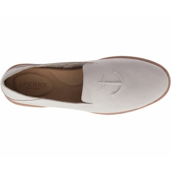Sperry Women's Size 6.5 Seaport Levy Smooth Leather Loafer Flat Ivory - Picture 2 of 15
